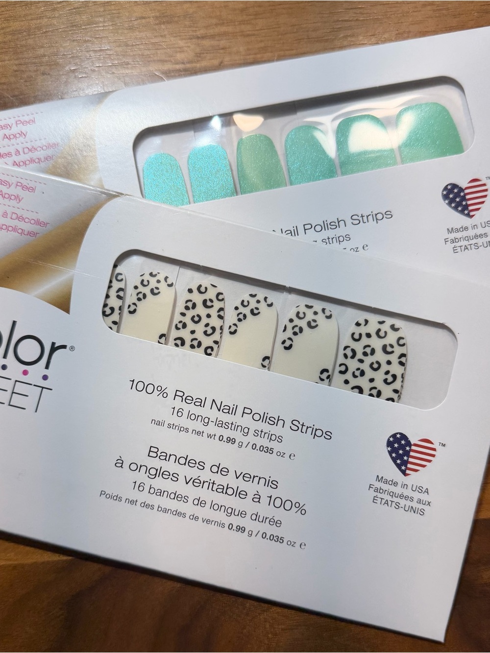 Color Street Nail Polish Strip Bundle Mint Sprint & Spot On New